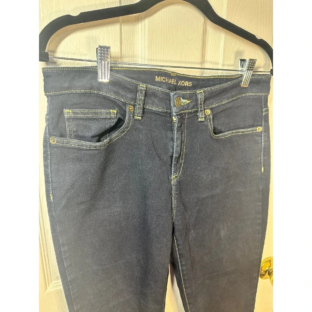 Michael Kors Dark Wash‎ Denim Jeans Slim Fit Classic Style Women's Size 8